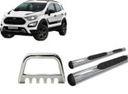 Kit Quebra Mato Estribo Oblongo EcoSport 13/2020 Cromado
