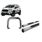 Kit Quebra Mato Estribo Oblongo EcoSport 13/2020 Cromado