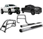 Kit Quebra Mato Estribo Oval Santo Antônio Dodge Ram Cromado