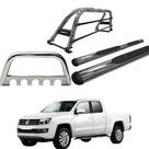 Kit Quebra Mato Estribo Oval Santo Antônio H2 Amarok CD Cromado Kit Quebra Mato Estribo Oval Santo Antônio H2 Amarok CD Cromado