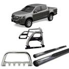 Kit Quebra Mato Estribo Oval Santo Antônio S10 12/20 Cromado