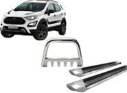 Kit Quebra Mato Estribo Personalizado EcoSport 13/2020 Cromado