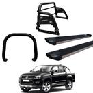 Kit Quebra Mato Estribo Personalizado Santo Antônio H3 Amarok CD Preto Kit Quebra Mato Estribo Personalizado Santo Antônio H3 Amarok CD Preto