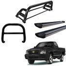 Kit Quebra Mato Estribo Personalizado Santo Antônio H3-S10 94/2011 Preto