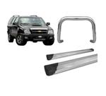 Kit Quebra Mato Estribo Plataforma Cromado Para Blazer