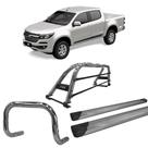 Kit Quebra Mato Estribo Plataforma Santo Antônio d S10 12/20 Cromado