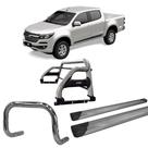Kit Quebra Mato Estribo Plataforma Santo Antônio d S10 12/20 Cromado