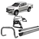 Kit Quebra Mato Estribo Plataforma Santo Antônio H3 S10 12/20 Cromado
