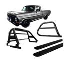 Kit Quebra Mato Estribo Santo Antônio Duplo F1000 92 Preto Kit Quebra Mato Estribo Santo Antônio Duplo F1000 92 Preto