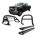 Kit Quebra Mato Estribo Santo Antônio F250 C/Duplo Preto Brilhante Kit Quebra Mato Estribo Santo Antônio F250 C/Duplo Preto Brilhante
