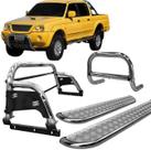 Kit Quebra Mato Estribo Santo Antônio H3 L200 004 Cromado