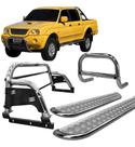 Kit Quebra Mato estribo santo Antônio H3 L200 004 Cromado Kit Quebra Mato estribo santo Antônio H3 L200 004 Cromado