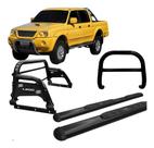 Kit Quebra Mato estribo santo Antônio H3 L200 004 Preto