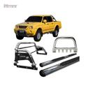 Kit Quebra Mato estribo santo Antônio H3 L200 04 Cromado