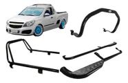 Kit Quebra Mato_estribo_santo Antonio Pick-up Montana Preto