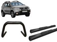 Kit Quebra Mato S/Barra Estribo Oval Oblongo Preto Duster