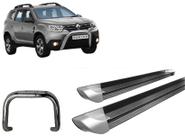 Kit Quebra Mato S/Barra Estribo Personalizado Cromado Fosco Duster