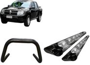Kit Quebra Mato S/Barra Estribo Preto Brilhante Para Oroch Kit Quebra Mato S/Barra Estribo Preto Brilhante Para Oroch