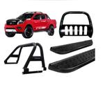 Kit Quebra Mato Santo Antônio Duplo Estribo Frontier 17/20 Preto