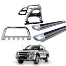Kit Quebra Mato Santo Antônio Duplo Estribo Personalizado S10 94/2011 Cromado C/D