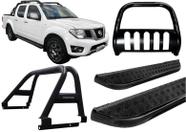Kit Quebra Mato Santo Antônio Estribo Frontier 08/2016 Preto Kit Quebra Mato Santo Antônio Estribo Frontier 08/2016 Preto