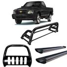 Kit Quebra Mato Santo Antônio Estribo Personalizado S10 94/2011 Preto
