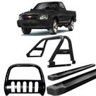Kit Quebra Mato Santo Antônio Estribo Personalizado S10 94/2011 Preto