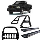 Kit Quebra Mato Santo Antônio Estribo Personalizado S10 94/2011 Preto