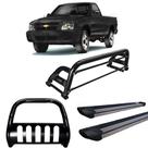 Kit Quebra Mato Santo Antônio Estribo Personalizado S10 94/2011 Preto