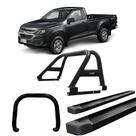 Kit Quebra Mato Santo Antônio Estribo Plataforma S10 12/20 C/Simples Preto