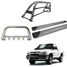 Kit Quebra Mato Santo Antônio Estribo Plataforma S10 94/2011 Cromado