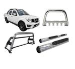 Kit Quebra Mato Santo Antonio H2 Estribo Frontier 08/16 Cromado