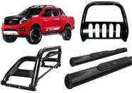 Kit Quebra Mato Santo Antonio H2 Estribo Frontier 16/20 Preto