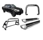Kit Quebra Mato Santo Antonio H2 Estribo Frontier 2007 Cromado