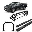 Kit Quebra Mato Santo Antônio H2 Estribo Oval S10 12/20 C/Simples Preto