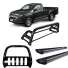 Kit Quebra Mato Santo Antônio H2 Estribo Personalizado S10 12/20 C/Simples Preto