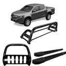 Kit Quebra Mato Santo Antônio H2 Estribo Quadrado S10 94/2011 C/Dupla Preto Kit Quebra Mato Santo Antônio H2 Estribo Quadrado S10 94/2011 C/Dupla Preto