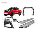 Kit Quebra Mato Santo Antonio H3 Estribo Frontier 17/20 Cromado