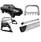 Kit Quebra Mato Santo Antonio H3 Estribo Frontier 2007 Cromado Kit Quebra Mato Santo Antonio H3 Estribo Frontier 2007 Cromado
