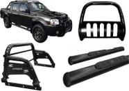 Kit Quebra Mato Santo Antonio H3 Estribo Frontier 2007 Preto