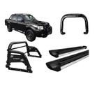 Kit Quebra Mato Santo Antonio H3 Estribo Frontier 2007 Preto