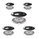 Kit queimador + espalhador realce iris glass inox silver 5q