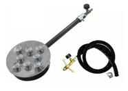 Kit Queimador Grande De Inox C/ Mangueira 2m P/ Botijão P13 (33C)