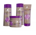 Kit Queratina Complex Barro Minas: Shamp, Cond, Máscara, Finalizador - Cabelos Danificados
