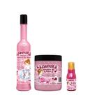 Kit Quimica das Rosas Coiffer shampoo mascara e Oléo p/ Cabelos Finos e Quebradiços