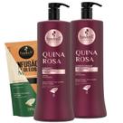 Kit Quina Rosa Shampoo Condicionador 1L Haskell
