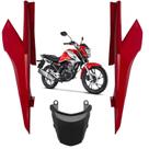 Kit Rabeta Central Lateral Traseiro Honda Cg Titan 160 Vermelho Marrakesh Prata Force 2022 2023