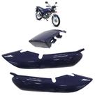Kit Rabeta CG 125 Titan 1994 1995 1996 1997 1998 1999 Azul Acabamento Liso 3 Peças Kit Rabeta CG 125 Titan 1994 1995 1996 1997 1998 1999 Azul Acabamento Liso 3 Peças