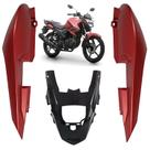 Kit Rabeta Completa Lateral Traseira Vermelho Fosco Fazer 150 2019 2022