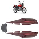 Kit Rabeta Traseira CG 150 Fan 2009 2010 2011 2012 2013 Vermelho Acabamento Liso 3 Peças
